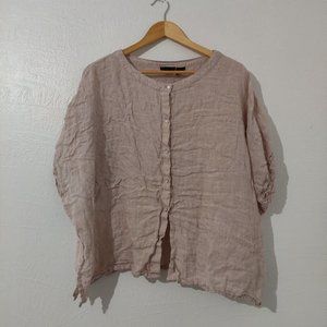 tahari new linen top